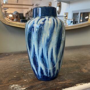 Vase Keramik blau
