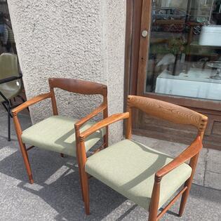 Dänischer Teak Stuhl HW Klein für Bramin