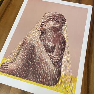 Horst Antes „sitzende Figur“