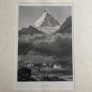 Stahlstich Matterhorn