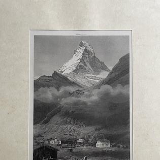 Stahlstich Matterhorn