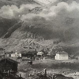 Stahlstich Matterhorn