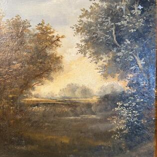 Kleines &Ouml;lgem&auml;lde 19 Jhdt.