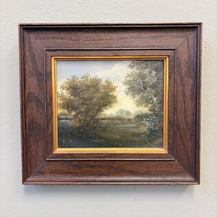 Kleines &Ouml;lgem&auml;lde 19 Jhdt.