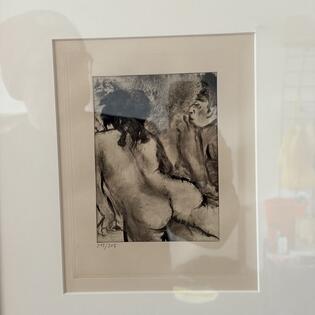 Edgar Degas Originalradierung