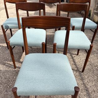 6er Set St&uuml;hle 1960er Jahre