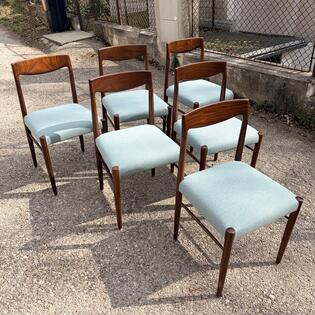 6er Set St&uuml;hle 1960er Jahre