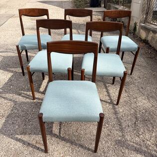 6er Set St&uuml;hle 1960er Jahre