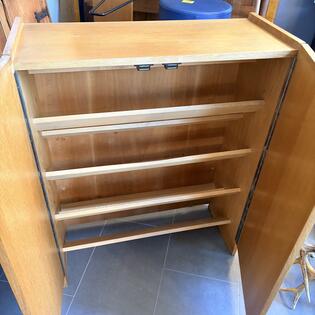 Schuhk&auml;stchen Teakholz