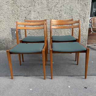 4 St&uuml;hle Teakholz