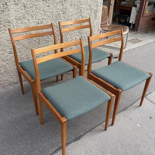 4 St&uuml;hle Teakholz