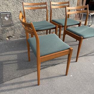 4 St&uuml;hle Teakholz