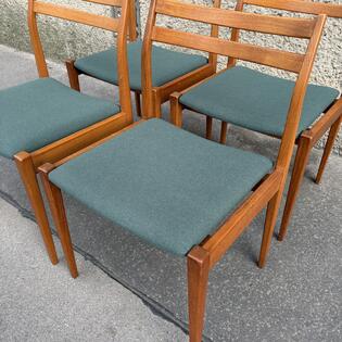 4 St&uuml;hle Teakholz