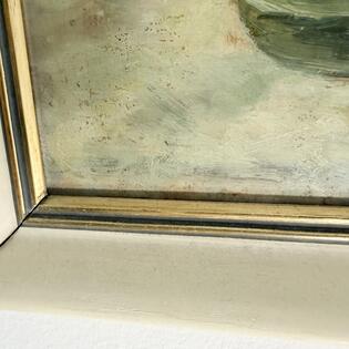 Blumenstrau&szlig; &Ouml;l auf Karton