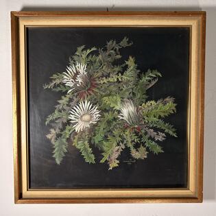 Gem&auml;lde einer Silberdistel
