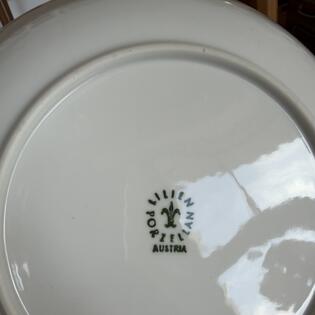 6 Lilienporzellan Suppenteller