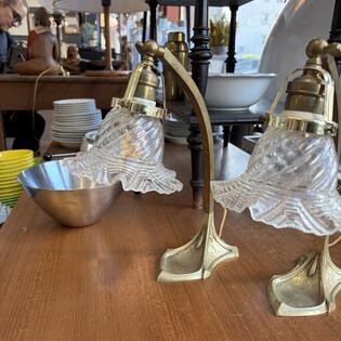 Jugendstil Leuchten Set