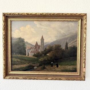 Gem&auml;lde - Sievering, Prof. C. M&uuml;ller 