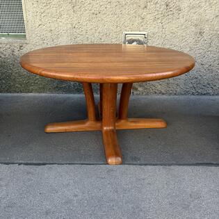 Runder Couchtisch Teak Vollholz