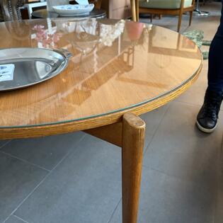 Runder Couchtisch Teakholz