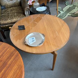 Runder Couchtisch Teakholz